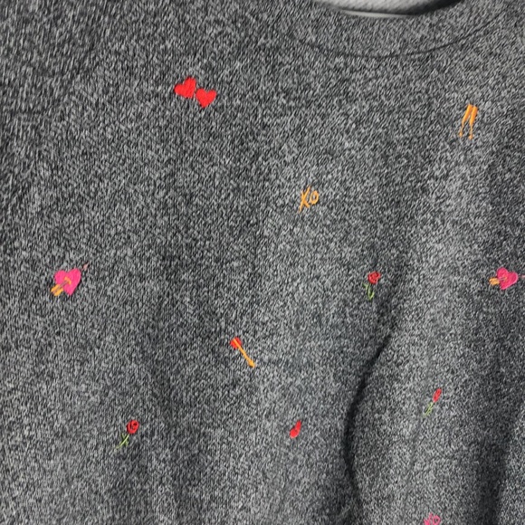Lou & Grey for LOFT Fleeceback Emoji Sweatshirt - Picture 3 of 4